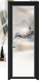 高清分层透明底平开门打印图