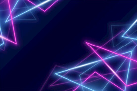 霓虹三角形背景