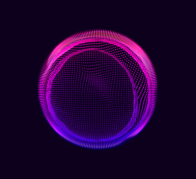 紫色圆点抽象球体