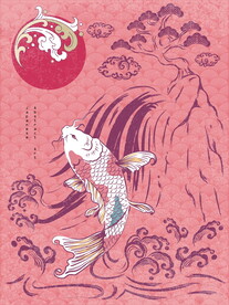 鲢鱼 国潮风装饰画