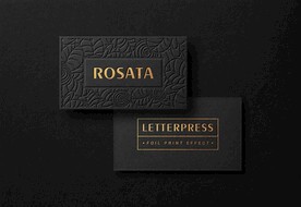 黑金简约高端名片样机