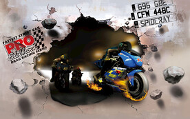 机车摩托车背景墙