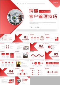 客户管理技巧职场培训ppt模板