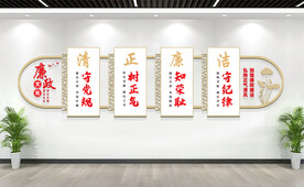 廉政文化墙展板