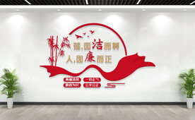 廉洁标语文化墙