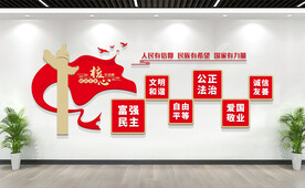 社会主义核心价值观文化墙