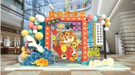 春节虎年背景展台舞台