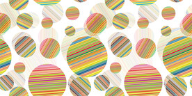 彩色圆形线条背景