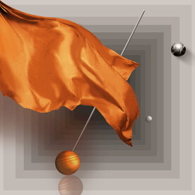 装饰画 晶瓷画 飘带