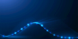 数字技术波浪圆点