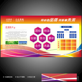 公司文化墙  