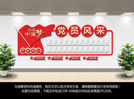 党建党员风采墙