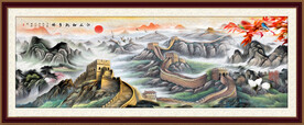 长城山水画