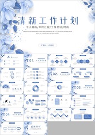 简约工作总结年终汇报ppt