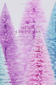 圣诞雪花主题海报