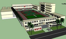 中小学效鸟瞰图