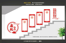 楼道廉政文化墙