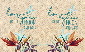 鹤望兰凉席图案英文字母