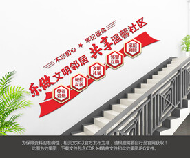 社区楼梯文化墙