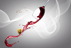 装饰画 晶瓷画 红酒杯