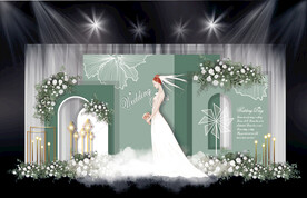 绿色婚礼效果图设计