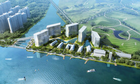 滨水高级社区鸟瞰