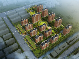 住宅小区鸟瞰图