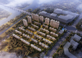 住宅小区鸟瞰图