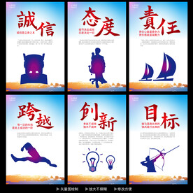 企业文化展板  