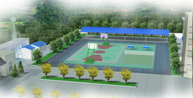 健身广场效果图