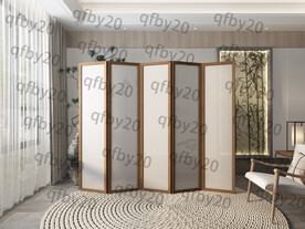 新中式 实木屏风 折屏