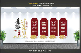 道德讲堂文化墙