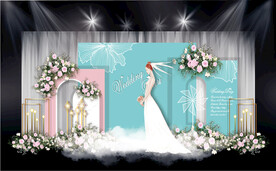 莫迪兰蓝色婚礼效果图
