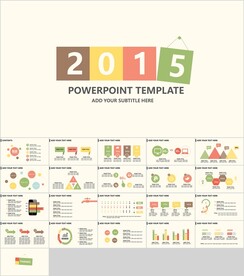 扁平小清新风格PPT模板