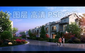 高档别墅小区绿化