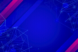 晶格体蓝色背景