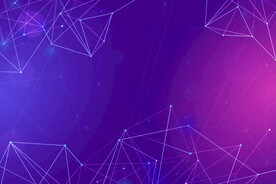 蓝色渐变多边形网格背景