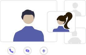 扁平化矢量人插画