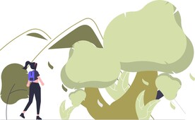 扁平化矢量人物插画