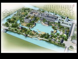 古建园林景观航拍鸟瞰