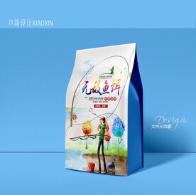 鱼饵鱼料产品包装贴纸