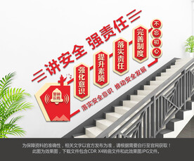 安全生产楼梯文化墙