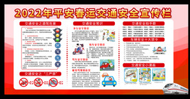 春运交通安全宣传栏