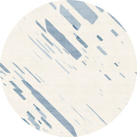 现代几何圆形地毯图案设计