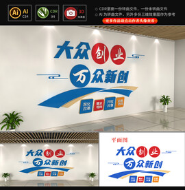 大众创业文化墙