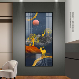 抽象现代客厅玄关装饰画艺术挂画