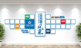 员工风采企业文化墙