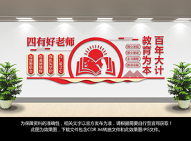 四有好老师文化墙
