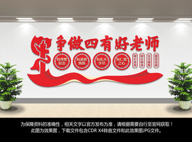 四有好老师文化墙