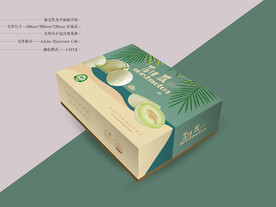 甜瓜包装 平面图